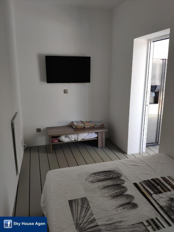 Piscine Chauffee Et Spa Jacuzzi Privatif Terrasse Sans Vis A Vis ,,,Sky House Agen,,, Exterior foto